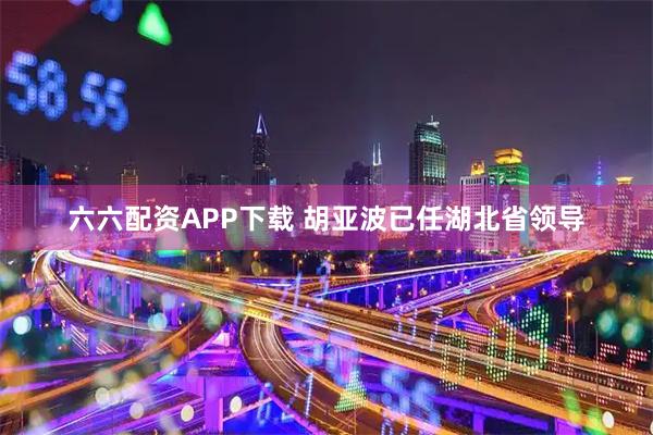 六六配资APP下载 胡亚波已任湖北省领导