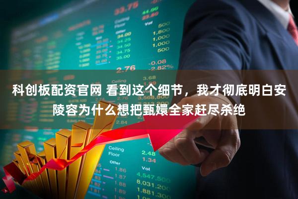 科创板配资官网 看到这个细节，我才彻底明白安陵容为什么想把甄嬛全家赶尽杀绝